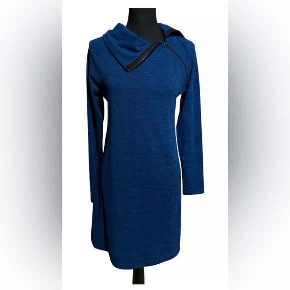 Neesha Sweaters - Gray Asymmetrical Neck Long Sleeve Sweater